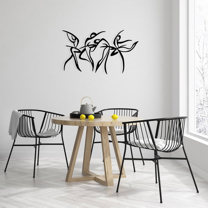 Wallity Felicita S Accesorio Decorativo de Pared de Metal Negro Wallity Felicita S Accesorio Decorativo de Pared de Metal Negro